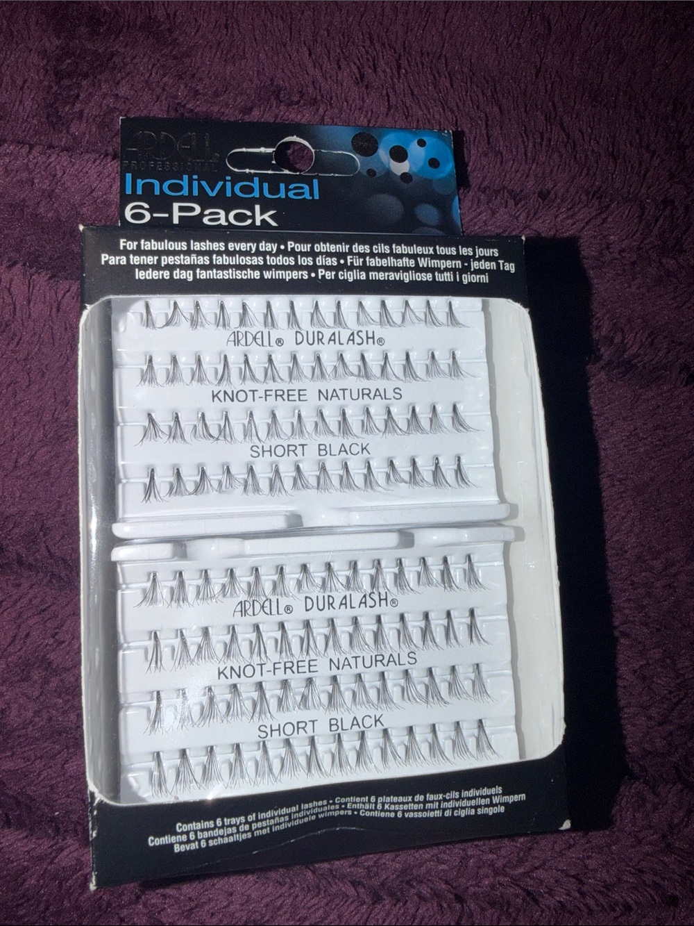Ardell Individual Short Black Knot-Free Lashes - 6 Pack